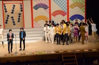 「師匠VS超若手軍団」のコーナーの様子。