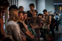 ワールドプレミアの様子。