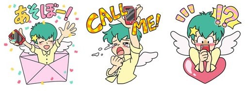 「SCHOOL OF LOCK!」LINEスタンプの一例。