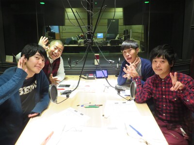 「デブッタンテ」（TBSラジオ）出演者のうしろシティとハライチ。