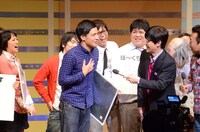 暫定1位をしゃもじに奪われ悔しがるキサラギ富樫。