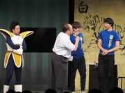 「大喜利メーション」に唯一コンビで参加し優勝したため、「数の勝利」と恐縮するラバーガール。