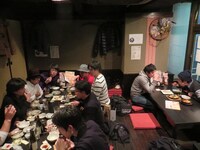 打ち上げの様子。