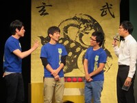 「芸名にカタカナを付けるなんて」とチーム本能を否定したチーム理論。ゴエが少々困惑。