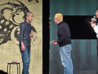 Aのサプライズに、鳩に豆鉄砲をくらった顔をするハブ。