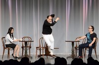 「トレンディエンジェル単独ライブ『ルミネthe（＊σ´ω｀＊）σぺ！』」のワンシーン。