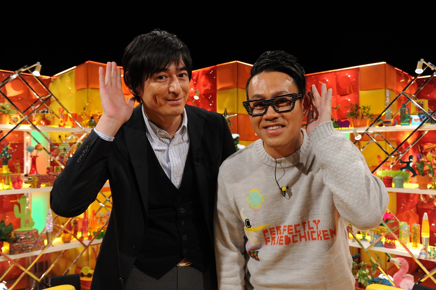 （左から）博多華丸・大吉の大吉、宮川大輔。(c)テレビ朝日