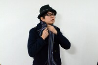 永沢はマフラーの巻き方にもこだわりがある。