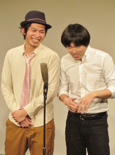 最後の漫才を披露したヒカリゴケ。