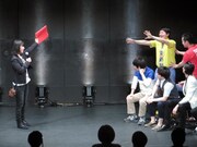 児島気奈代表の登場に「きなちゃーん！」とアイドルのように応援するリンゴスター小川。