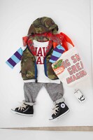 「松嶋尚美のジュマ＆ララdiary」内のキッズコーディネート一例。