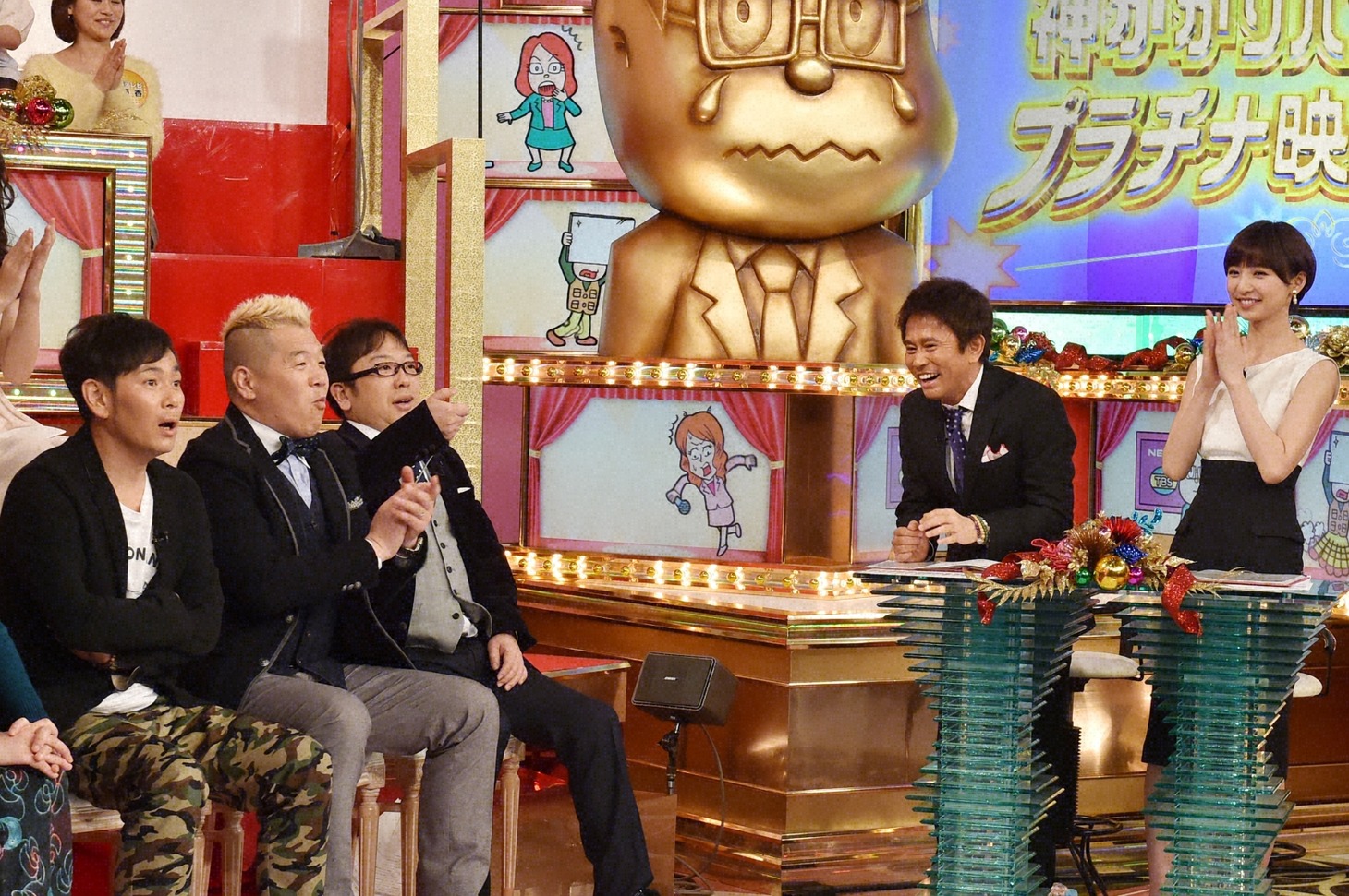 「神がかりハプニング！プラチナ映像アワード」のワンシーン。(c)TBS