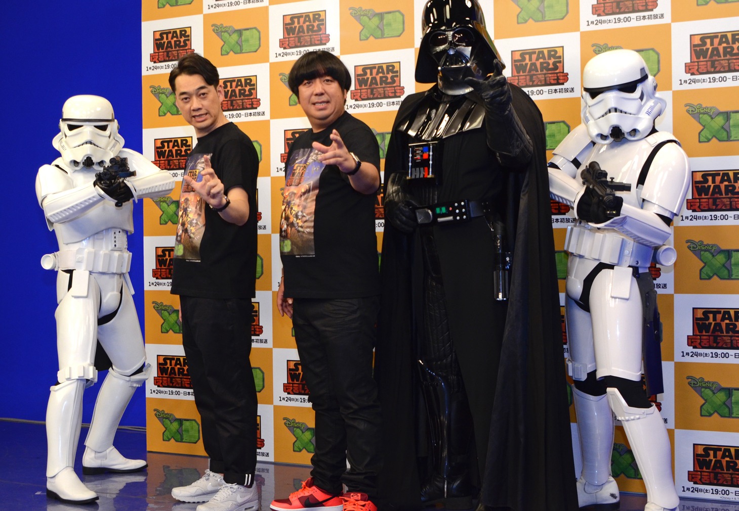 「スター・ウォーズ 反乱者たち」会見の様子。