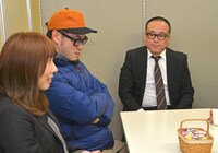 「すいているのに相席3」インタビュー風景。