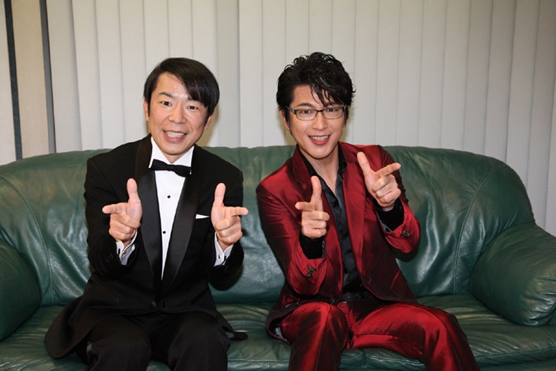 左から、ダンディ坂野、及川光博。