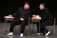 チョコレートプラネットのDVD収録ライブの様子。