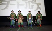 映画「ミュータント・タートルズ」公開記念イベントの様子。