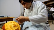 ダウンタウン浜田雅功のカボチャ彫刻の制作風景。