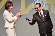 （左から）高橋真麻とタモリ。