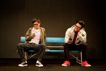 「シソンヌライブ『trois』」ゲネプロの様子。