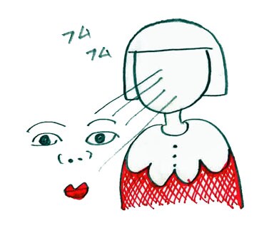 スーパーニュウニュウふるやいなやのLINEスタンプ「ふるやのえ」の一例。