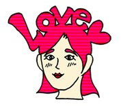 LINEスタンプ「KAMIGATA」の一例。