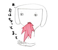 LINEスタンプ「ふるやのえ」の一例。