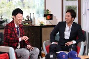 「イキザマJAPAN」で藤川球児と共演を果たした小籔千豊（左）。(c)関西テレビ