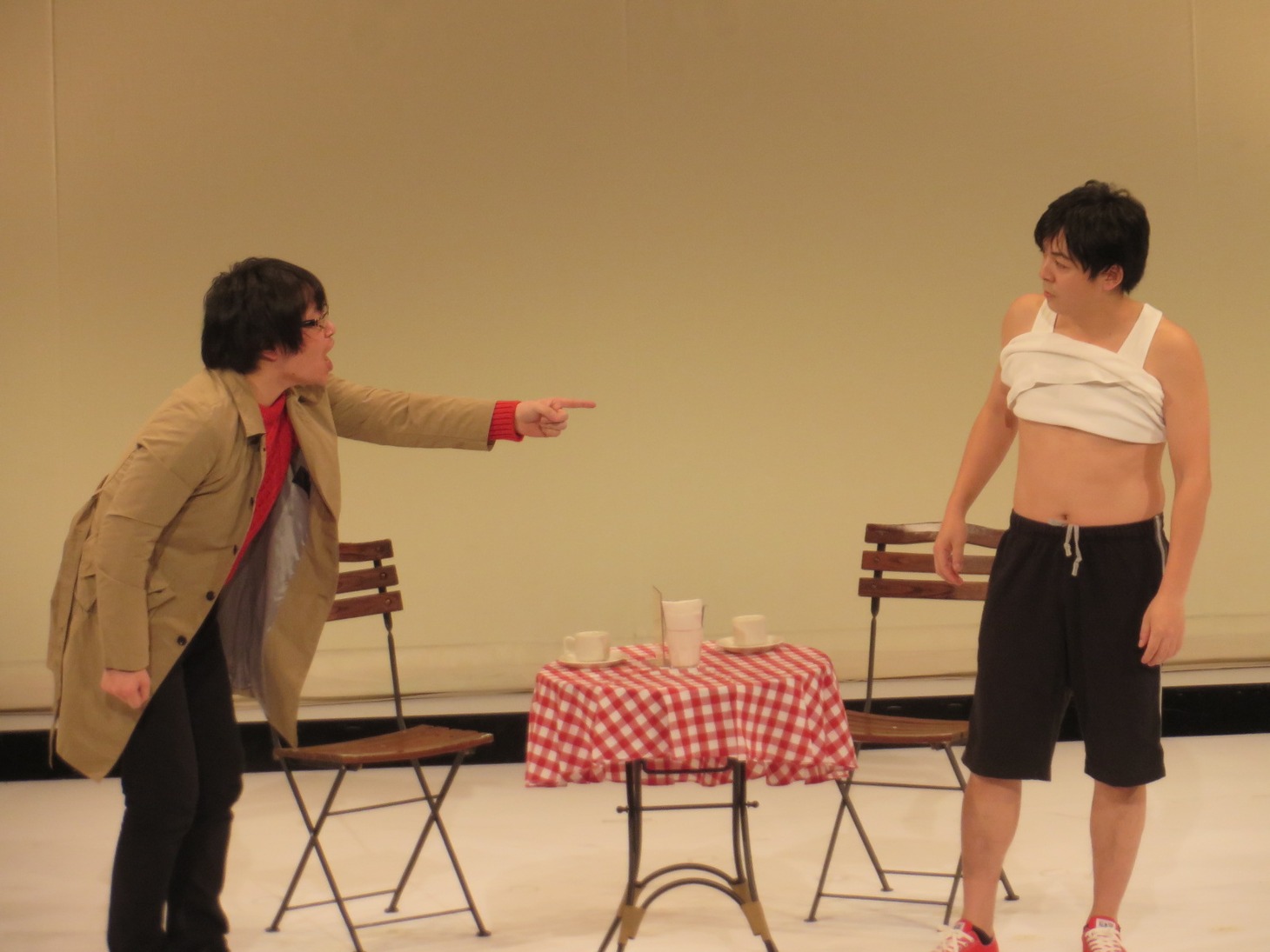 2014年の単独ライブ「冬犬」で披露したコント「自分の身体」。