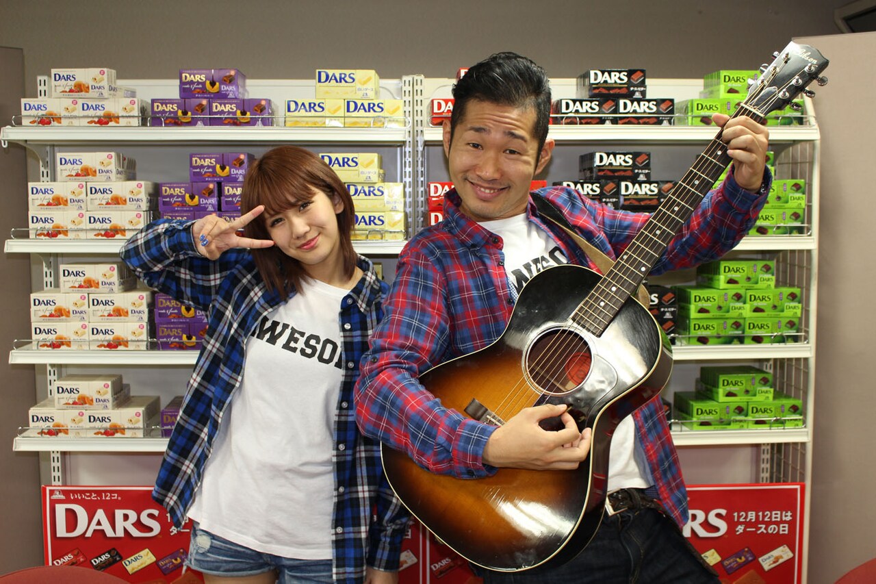 上々軍団さわやか五郎と℃-ute岡井千聖のおかっぴぃがダースCM制作