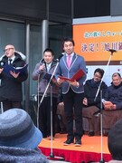 表彰式の様子。