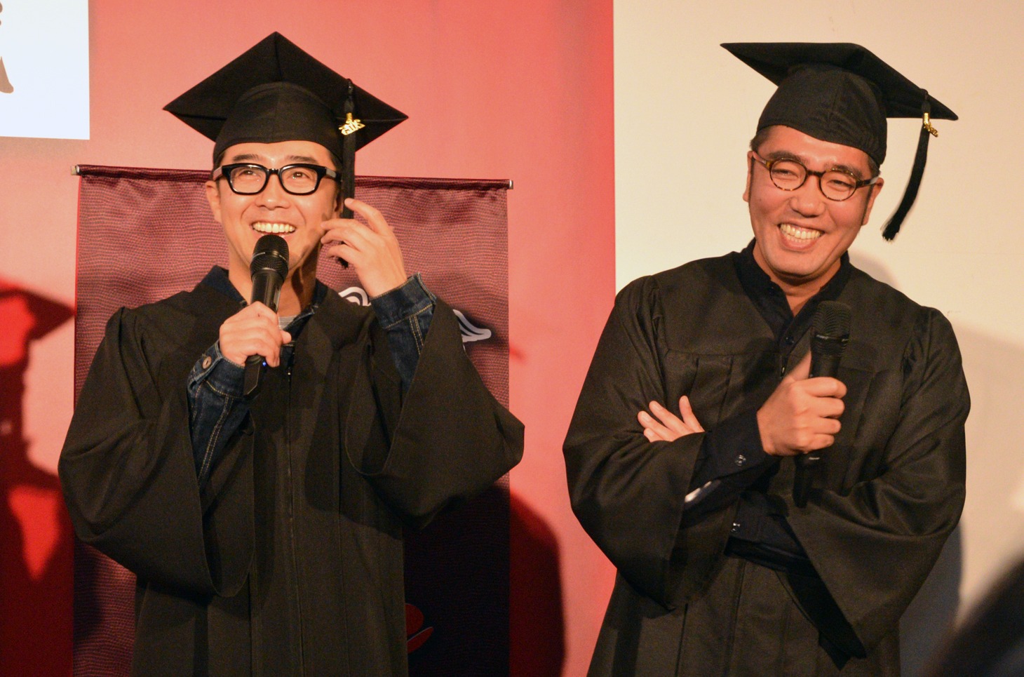 映画「ゴッドタン キス我慢選手権 THE MOVIE2 サイキック・ラブ」DVD / Blu-ray発売記念記者会見の様子。