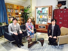 「バカリ・大吉・SHELLYの一週間日記つけてくれませんか」に出演する博多大吉、SHELLY、バカリズム。（左から）(c)CBC