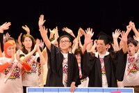 優勝したブッダマリア。左からかめ島祐也、ガッパー稲吉。
