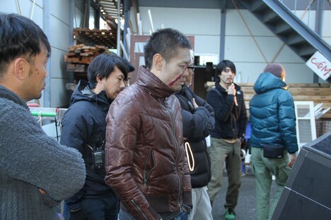 PV撮影中の様子。