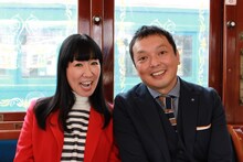 「車窓で発掘！わざわざ遺産」MCのハイヒールリンゴ、中川家・礼二。（左から）(c)関西テレビ