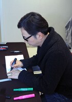 「板尾日記10」サイン会の様子。