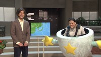 「七人のコント侍」のミニコント「板原さんの天気予報」最終回。(c)NHK