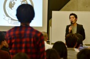 質疑応答の様子。