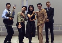 イベントを行ったどぶろっく、チェウニ、イワイガワ（左から）。