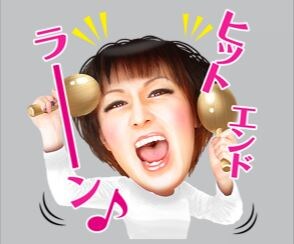 鳥居みゆきLINEスタンプイメージ。