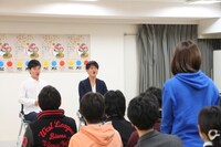 NSC大阪校とYCC大阪校の合同入学説明会の様子。