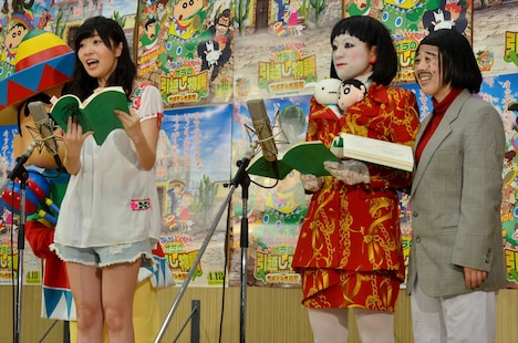 公開アフレコの様子。