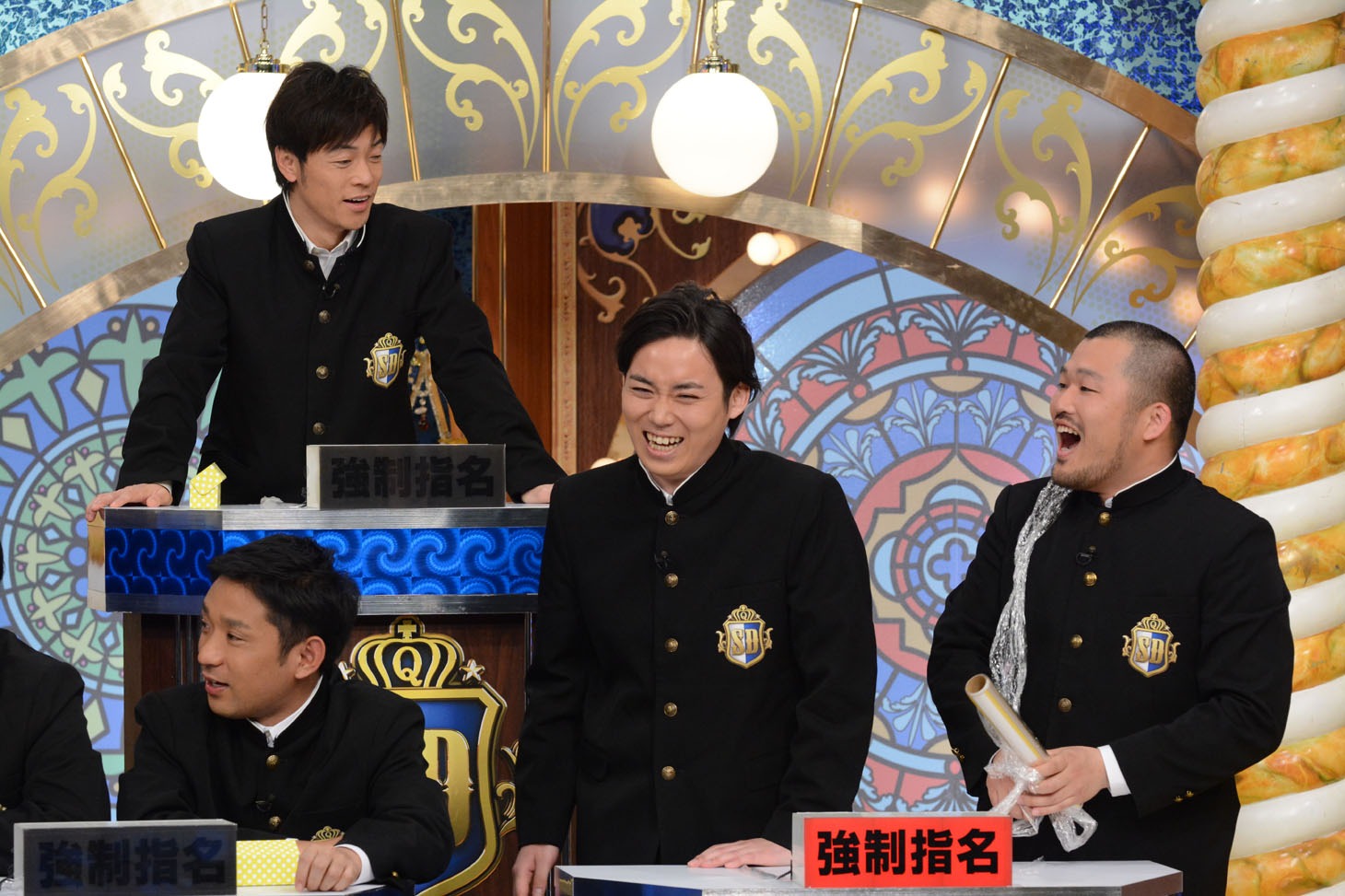 「クイズ!? 正解は出さないで～プレスクール～」収録中の様子。(c)日本テレビ