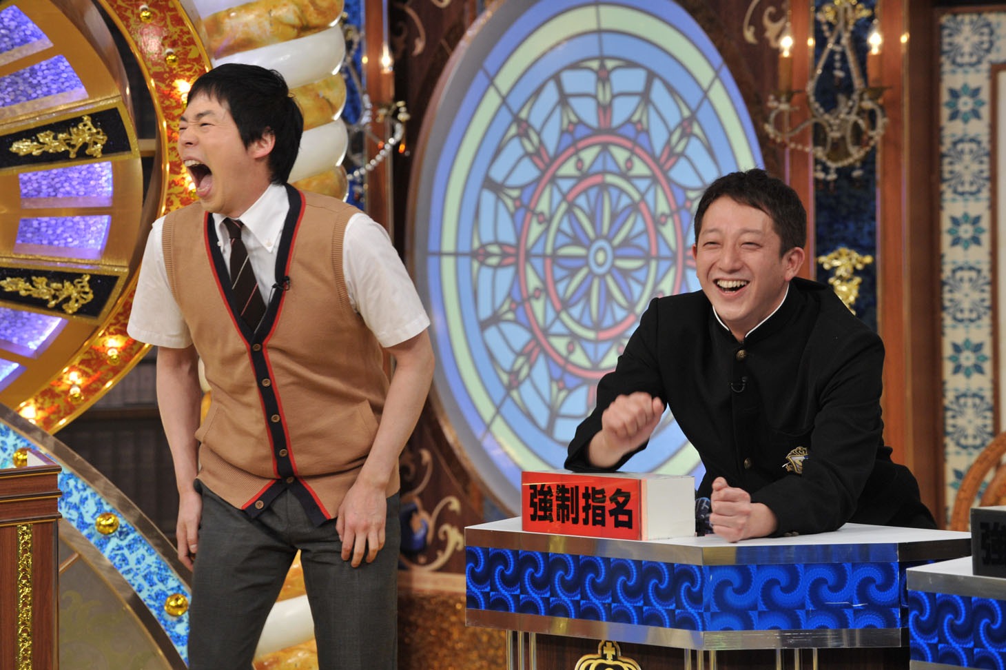 「クイズ!? 正解は出さないで～プレスクール～」収録中の様子。(c)日本テレビ