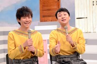 取材会に出席したアンジャッシュ。