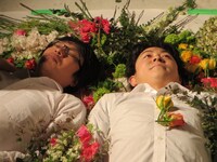 「梅雨犬」フライヤー撮影の様子。