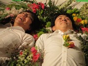 「梅雨犬」フライヤー撮影の様子。