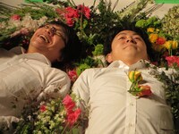 「梅雨犬」フライヤー撮影の様子。