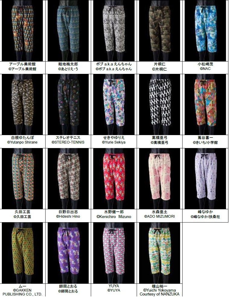 19種類の猿股。